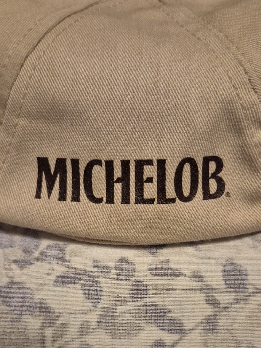 Vintage Michelob Tan Newsboy Cap - Picture 2 of 6